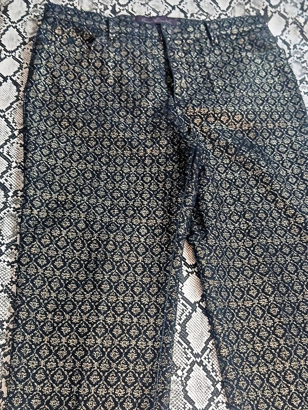 Kut from the Kloth Patterned Skinny Jeans Waist 10